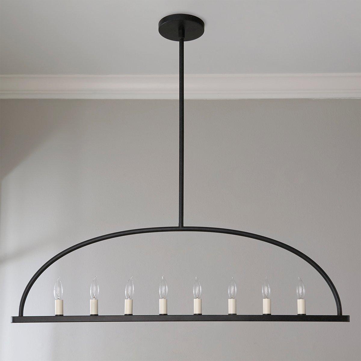 Abbott Linear Minimalist Metal Chandelier