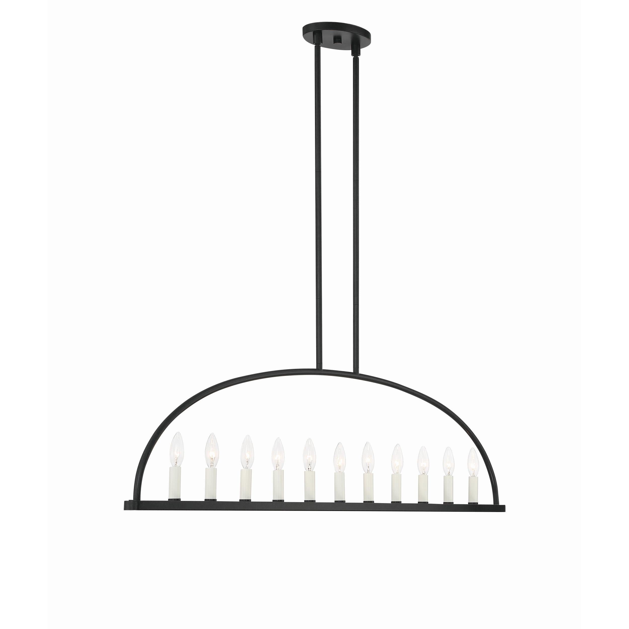 Abbott Linear Minimalist Metal Chandelier
