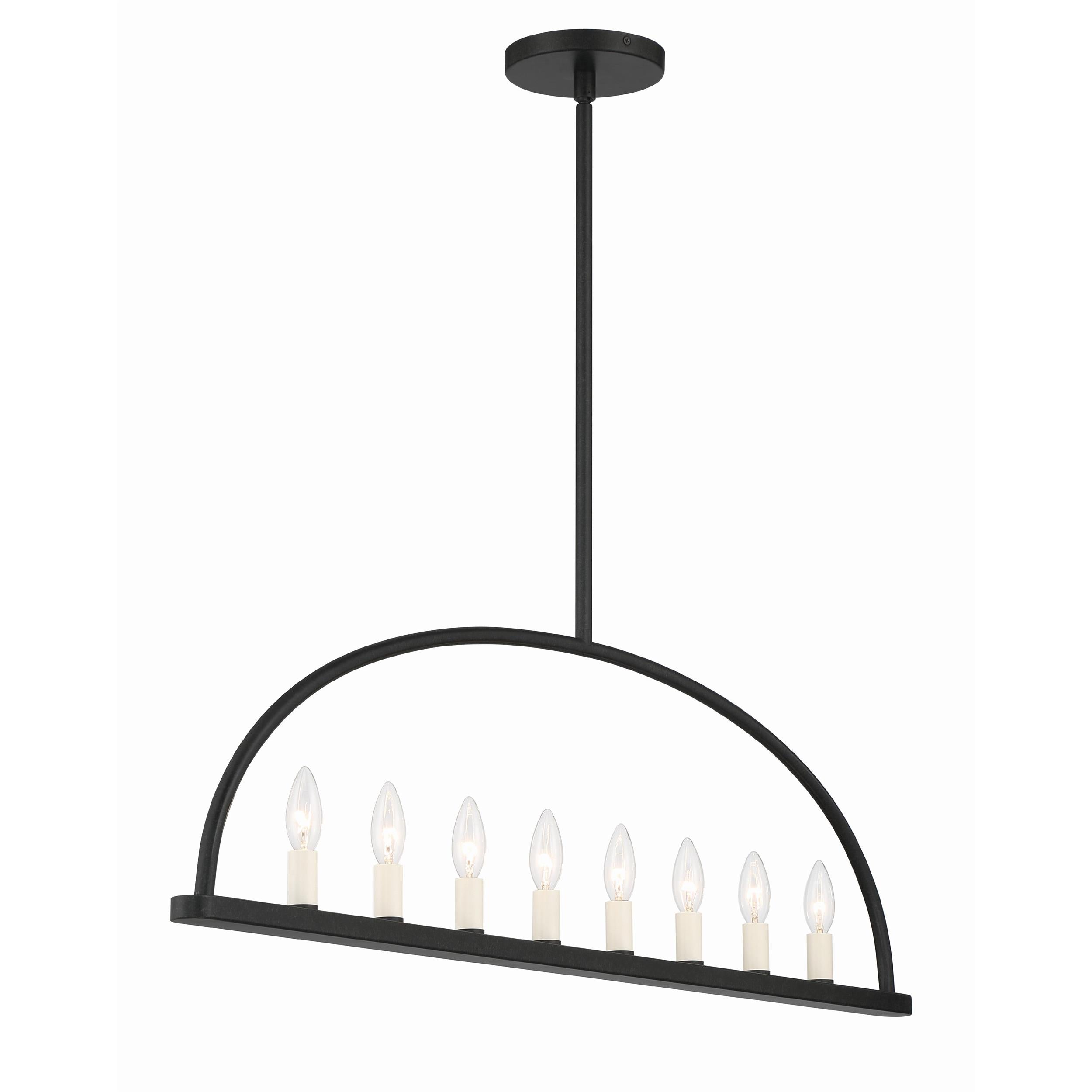 Abbott Linear Minimalist Metal Chandelier