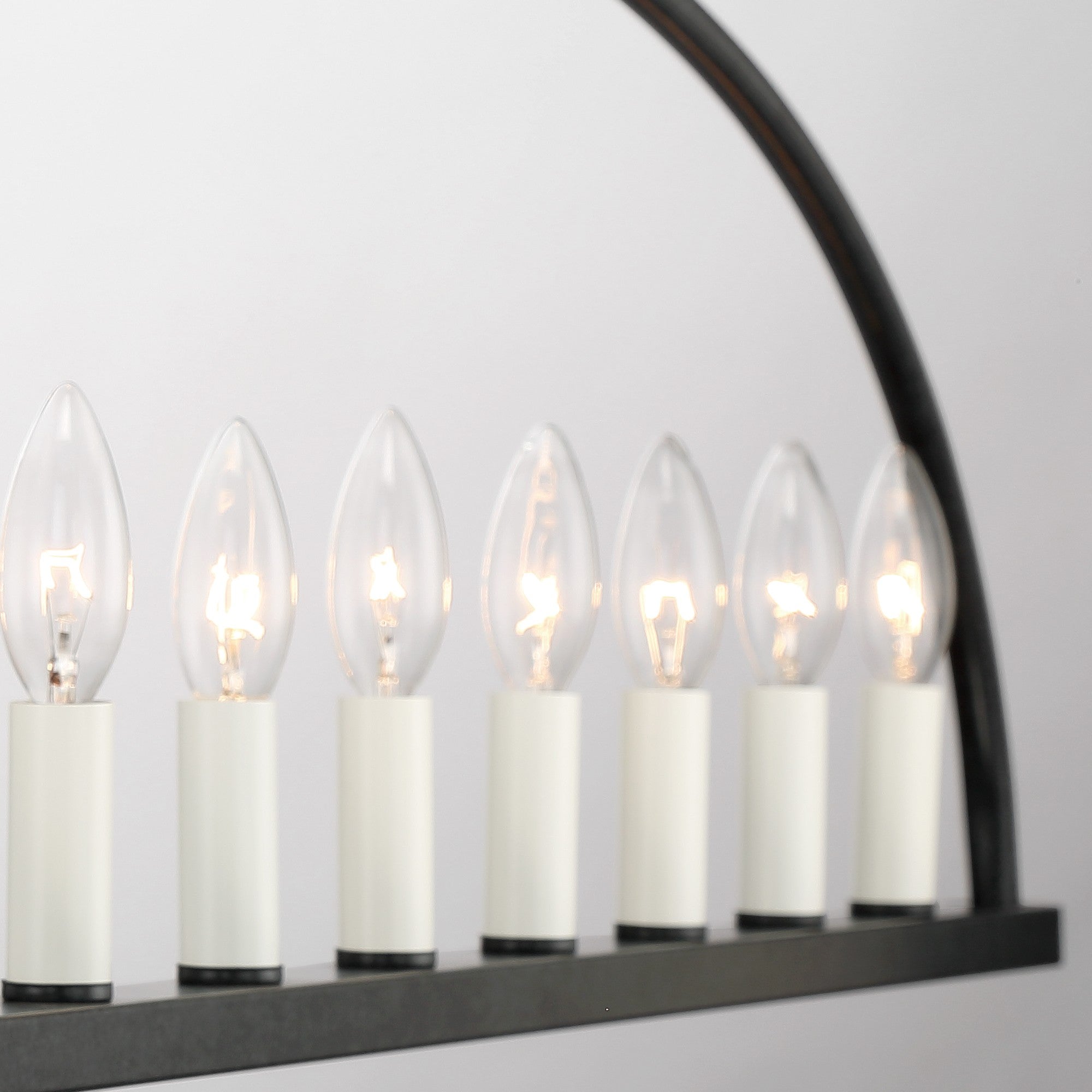 Abbott Linear Minimalist Metal Chandelier