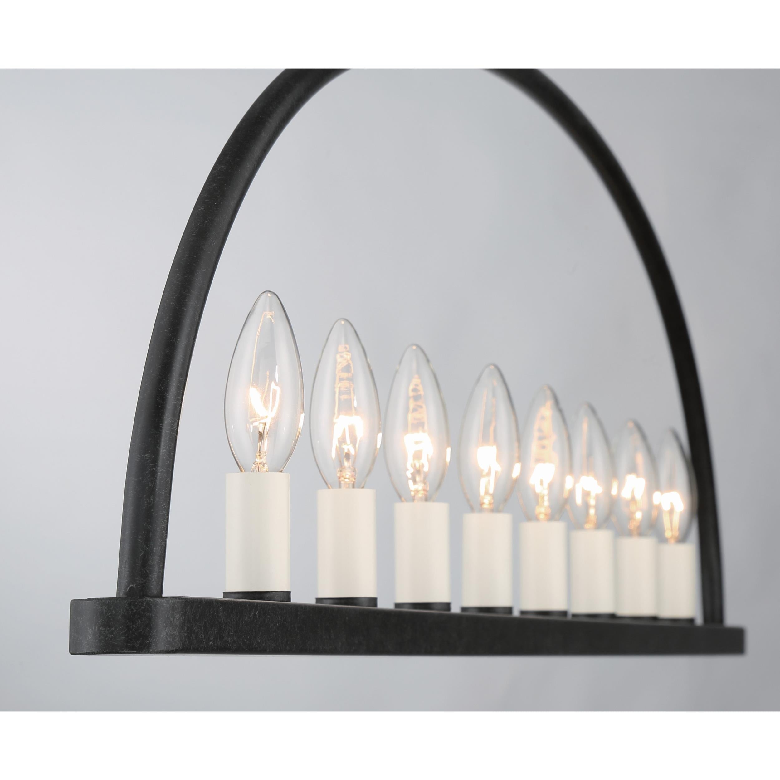 Abbott Linear Minimalist Metal Chandelier