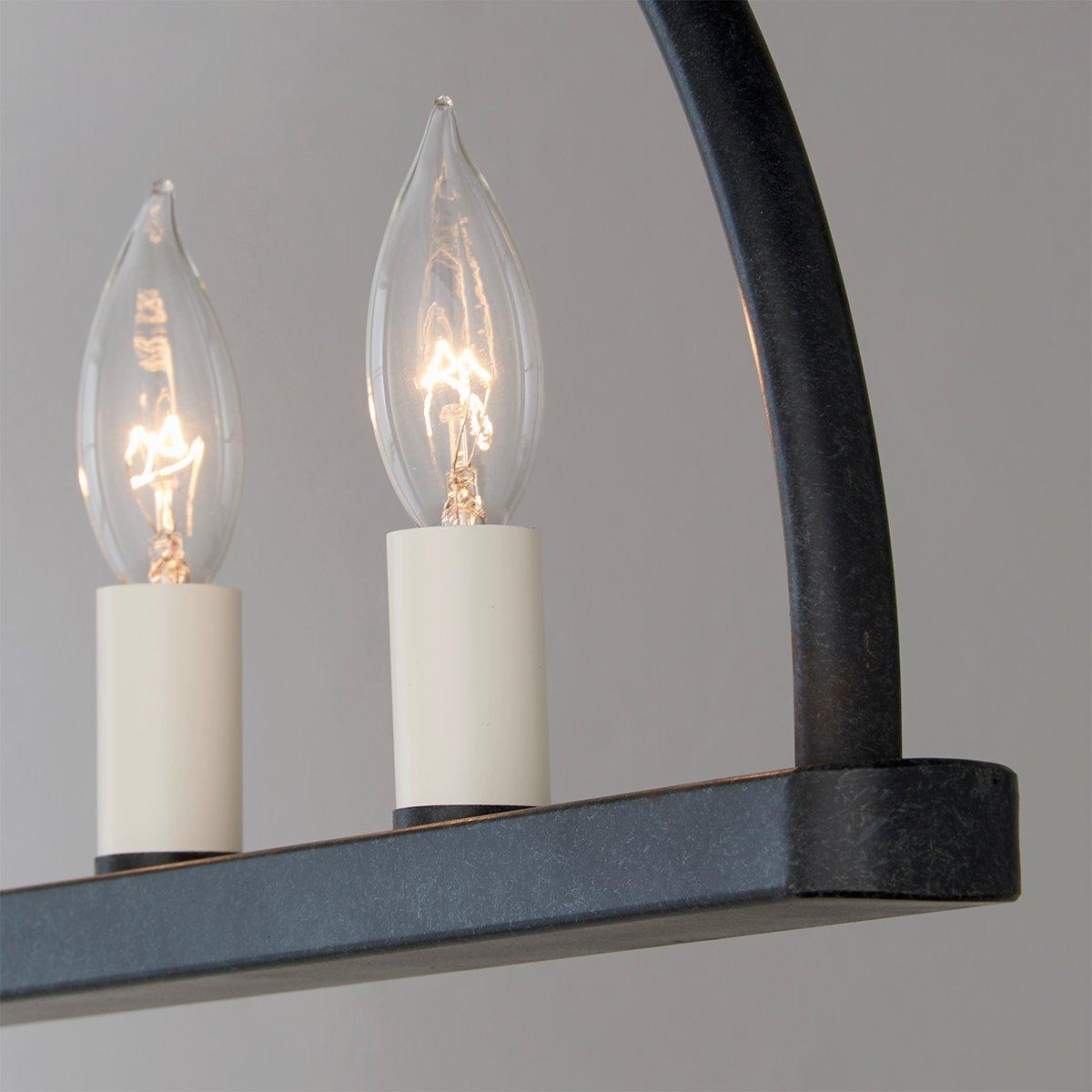 Abbott Linear Minimalist Metal Chandelier