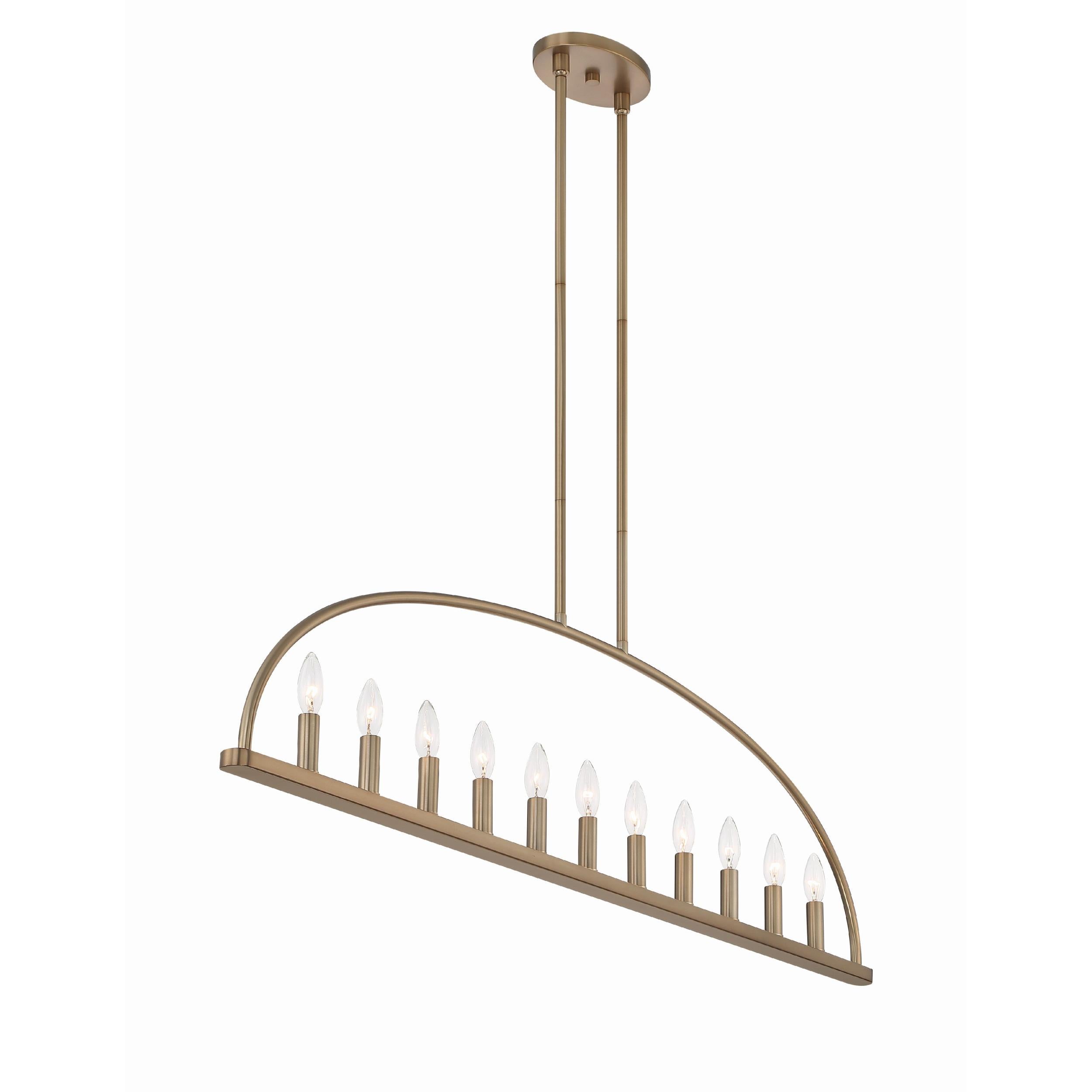 Abbott Linear Minimalist Metal Chandelier