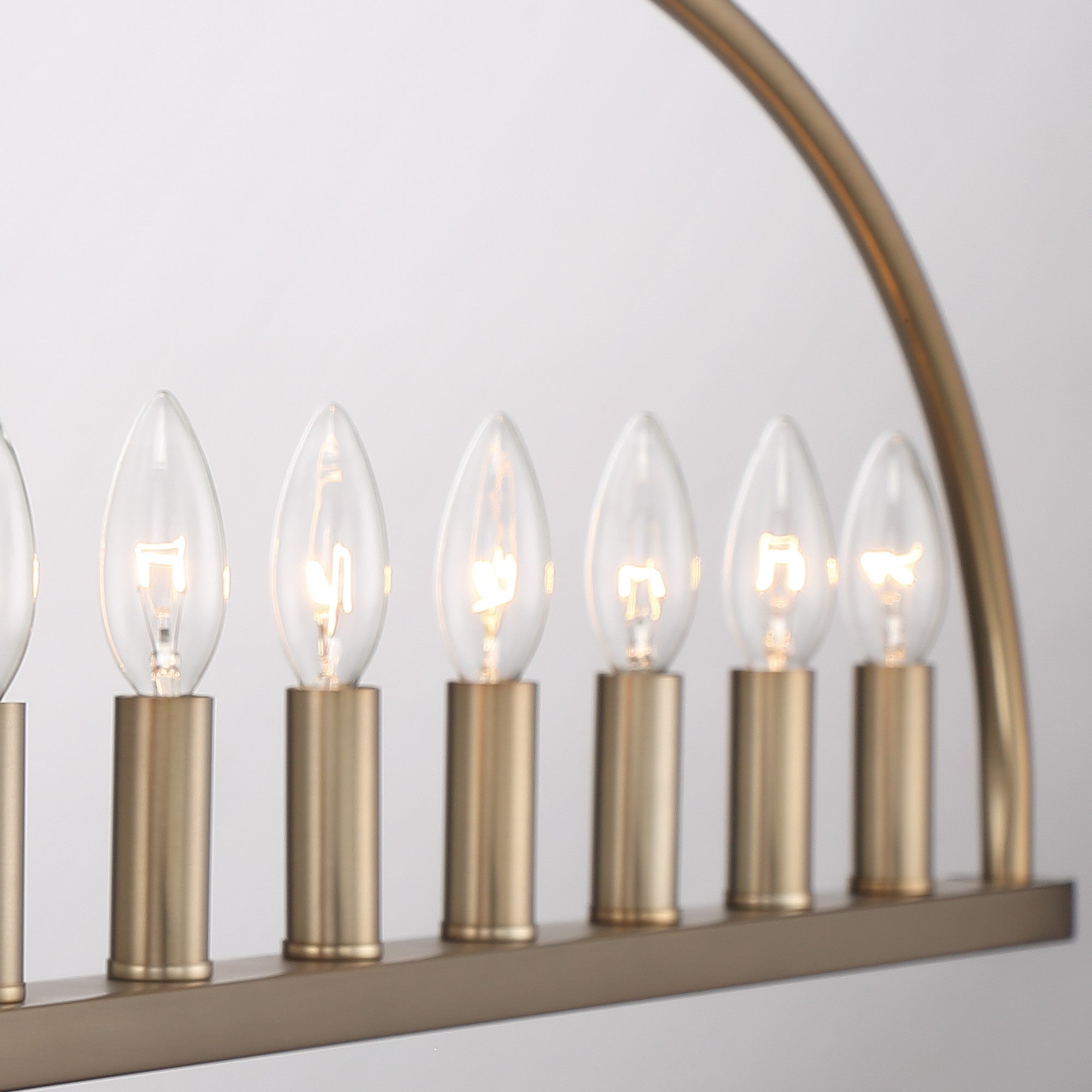Abbott Linear Minimalist Metal Chandelier