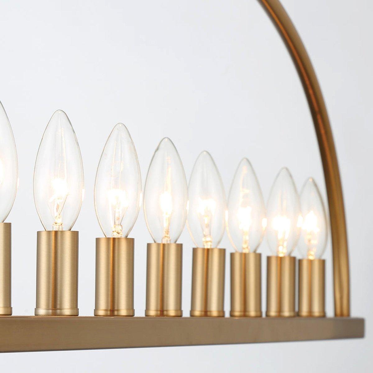 Abbott Linear Minimalist Metal Chandelier