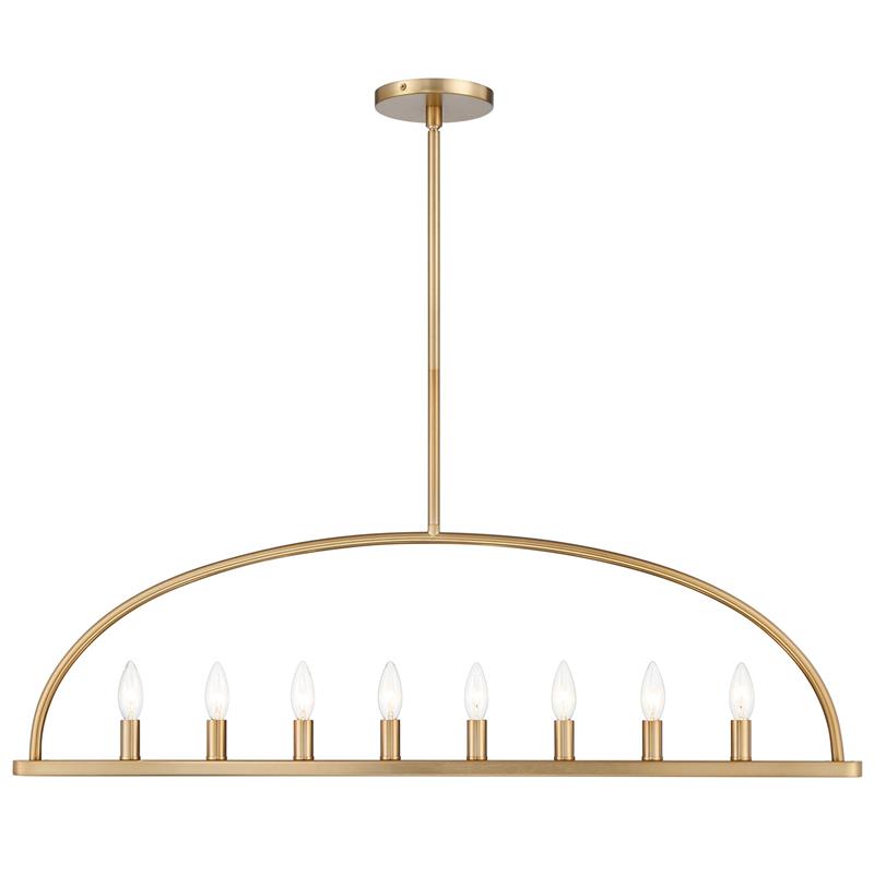 Abbott Linear Minimalist Metal Chandelier