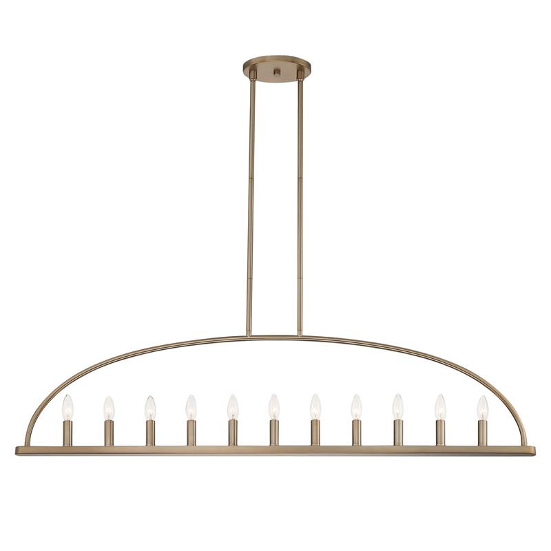 Abbott Linear Minimalist Metal Chandelier