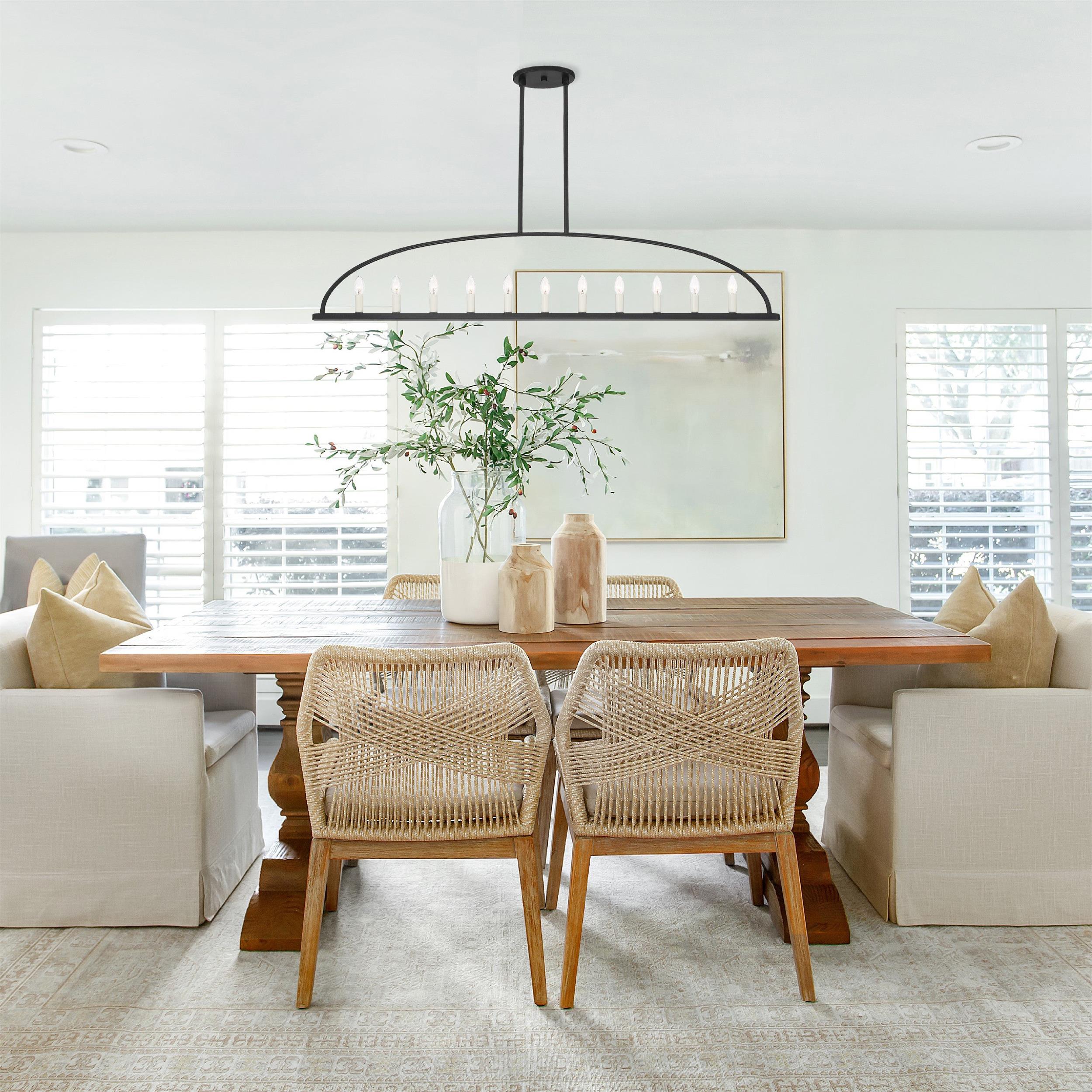 Abbott Linear Minimalist Metal Chandelier
