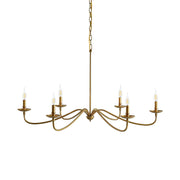 Alshaarae Vintage Industrial Brass Metal Chandelier - Lamp Copper