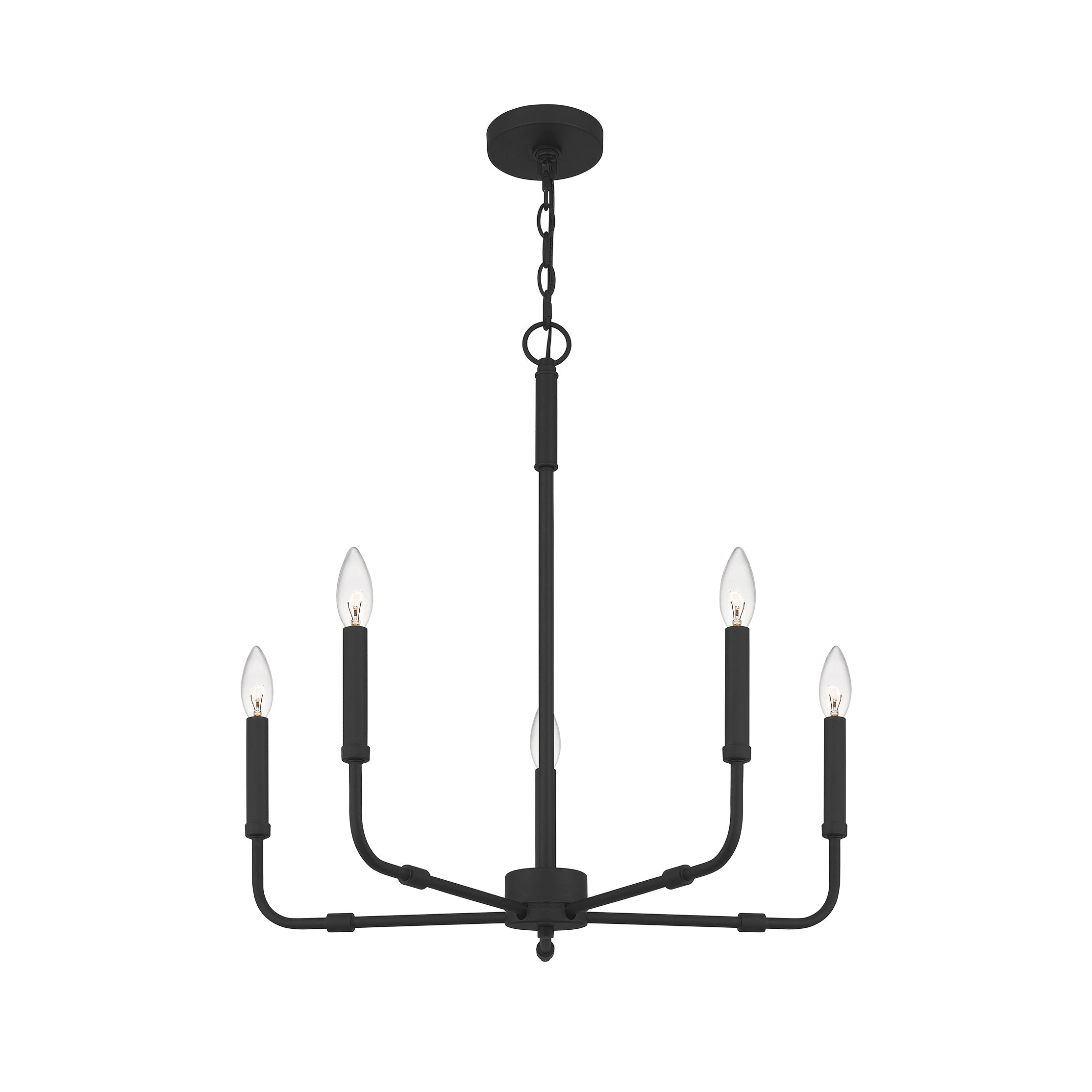 Abner Industrial Modern Brass Chandelier - Lamp Copper