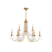 Acroma Modern Traditional Crystal Chandelier - Lamp Copper