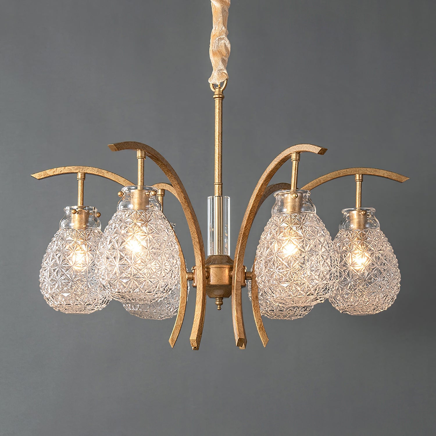 Adams Postmodern Luxury Glass Chandelier - Lamp Copper