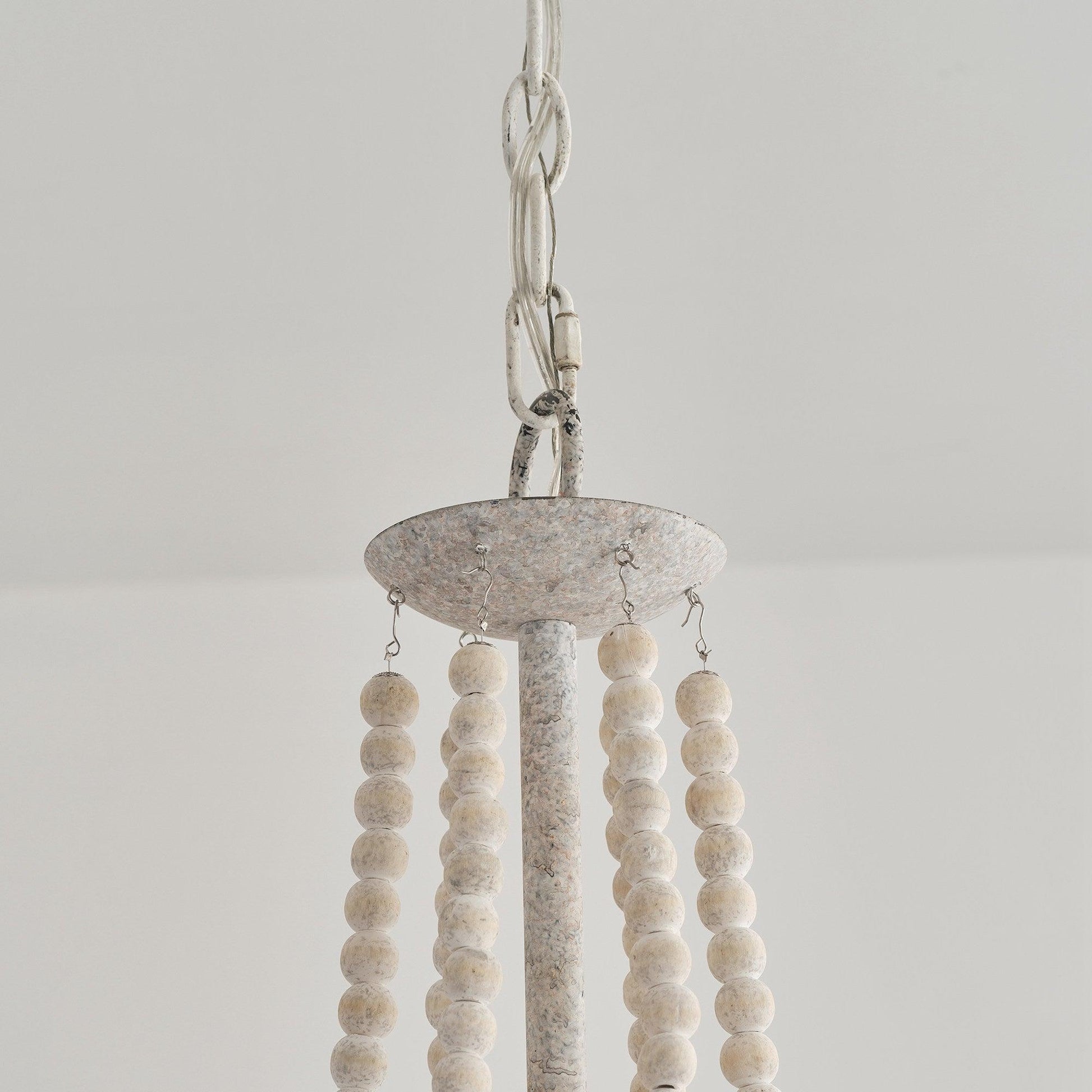 Adan Modern Traditional Wood Chandelier - Lamp Copper