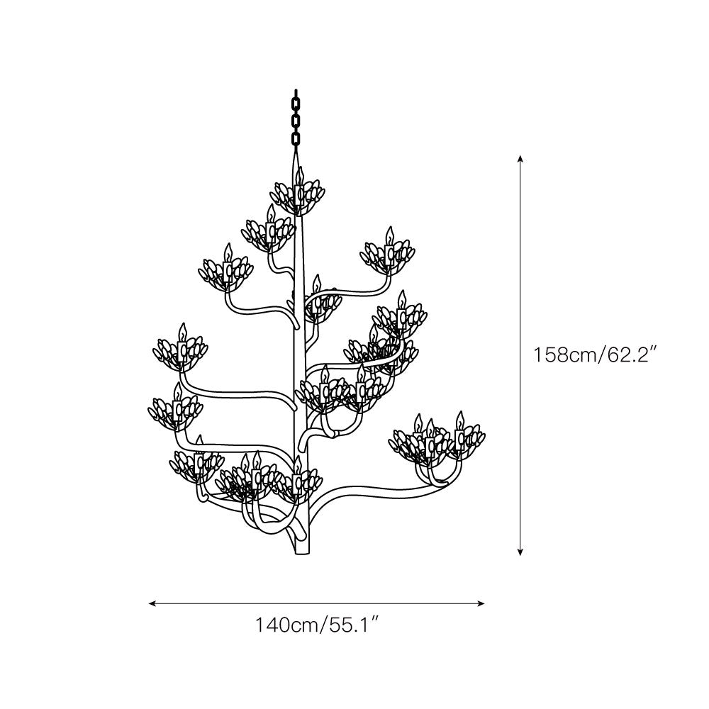 Agave Postmodern Luxury Americana Crystal Chandelier