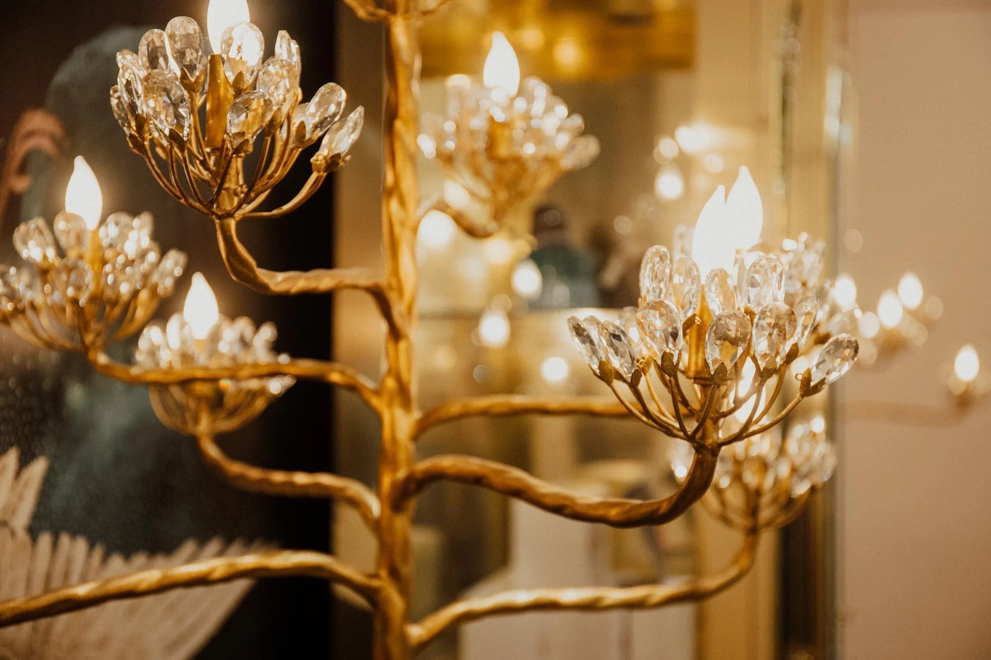 Agave Postmodern Luxury Americana Crystal Chandelier