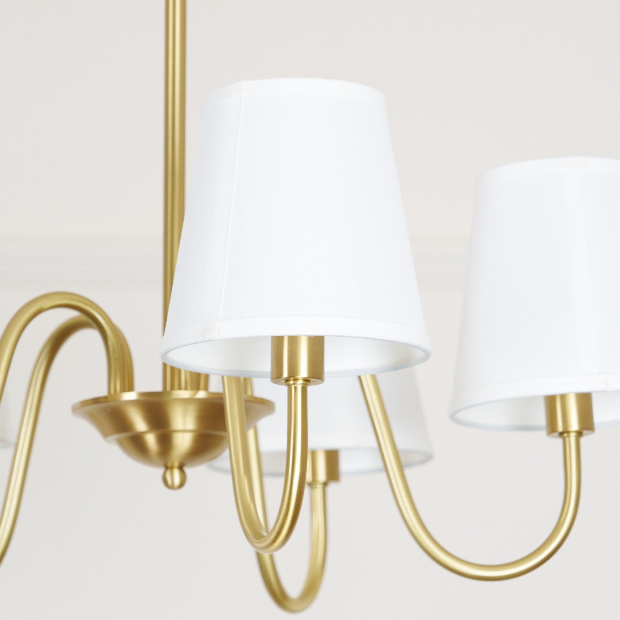 Aged Traditional Stacey Fabric Chandelier