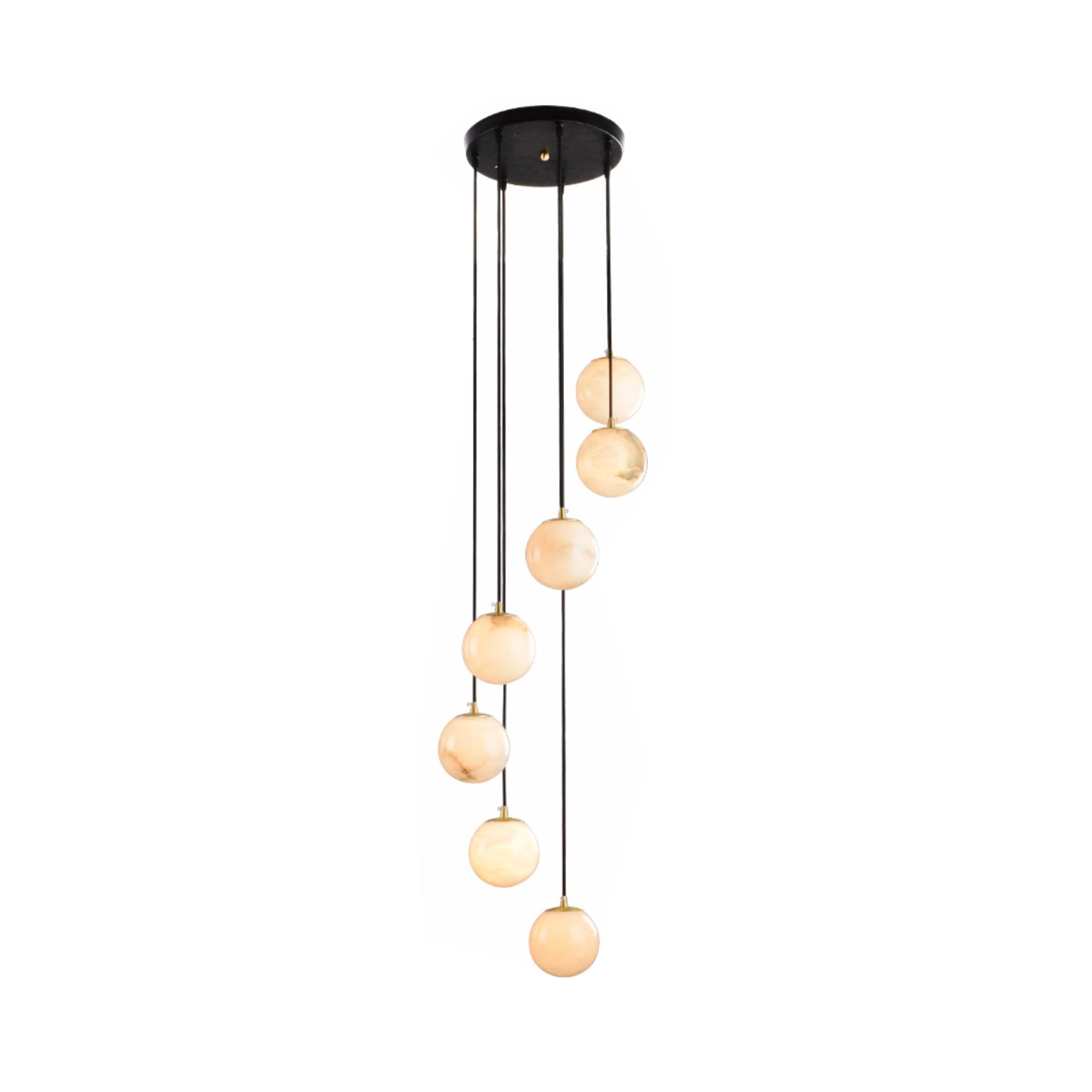 Gloruvye Balls Modern Cluster Metal Chandelier