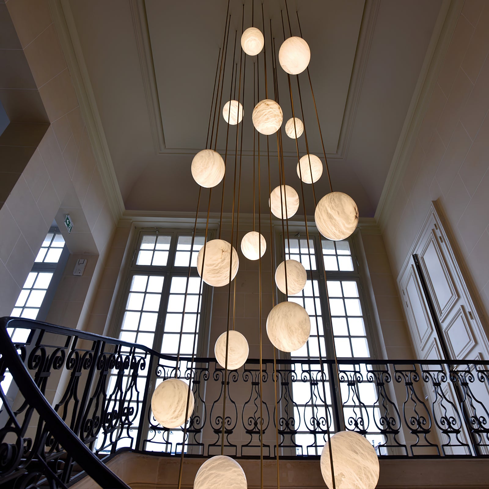 Gloruvye Balls Modern Cluster Metal Chandelier