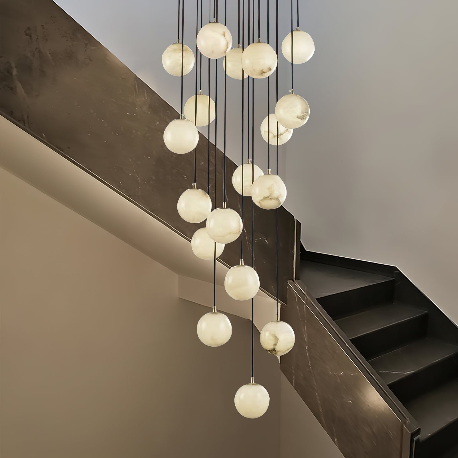 Gloruvye Balls Modern Cluster Metal Chandelier