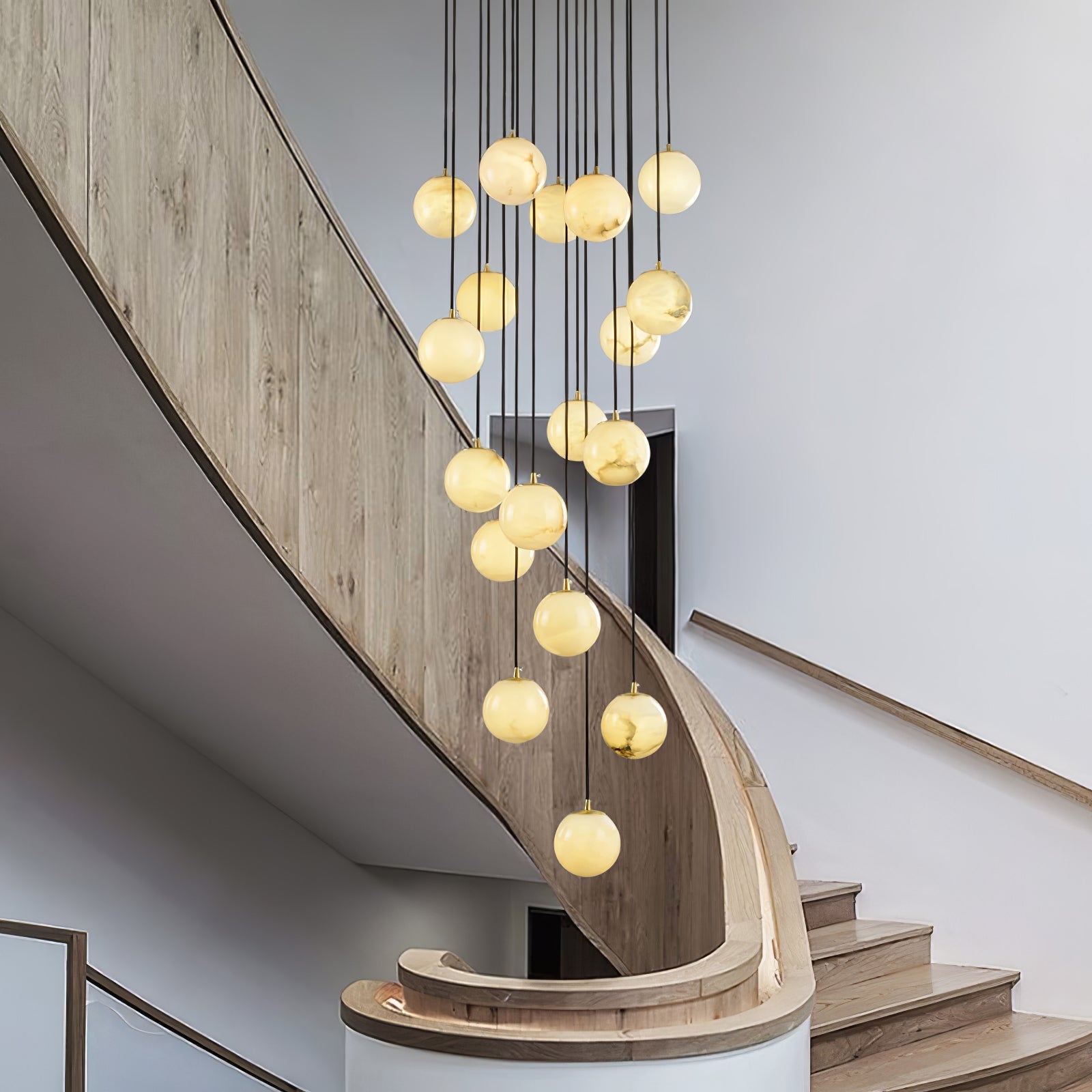 Gloruvye Balls Modern Cluster Metal Chandelier