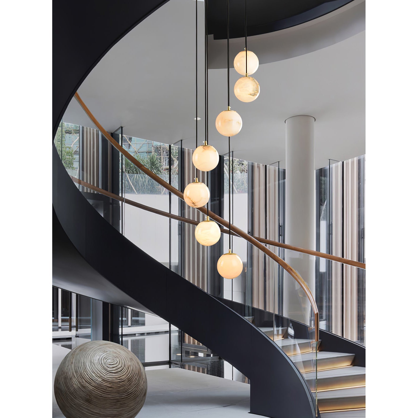 Gloruvye Balls Modern Cluster Metal Chandelier