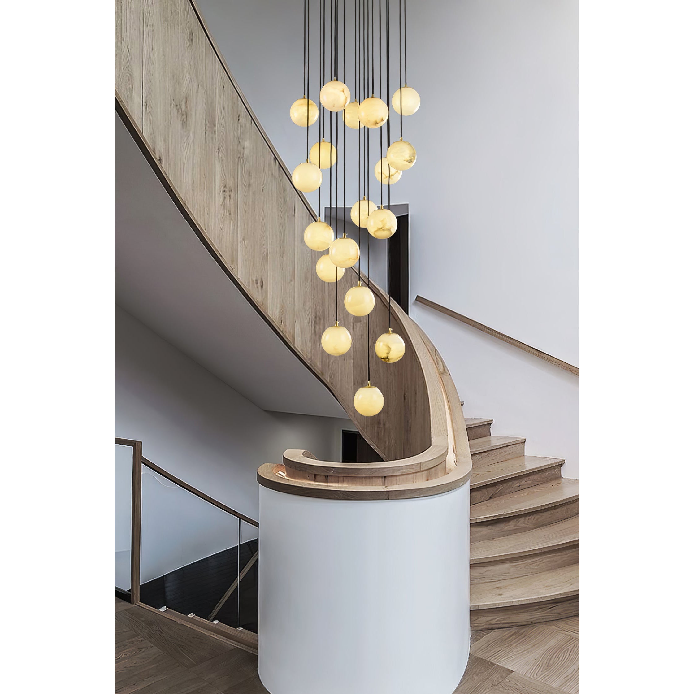 Gloruvye Balls Modern Cluster Metal Chandelier