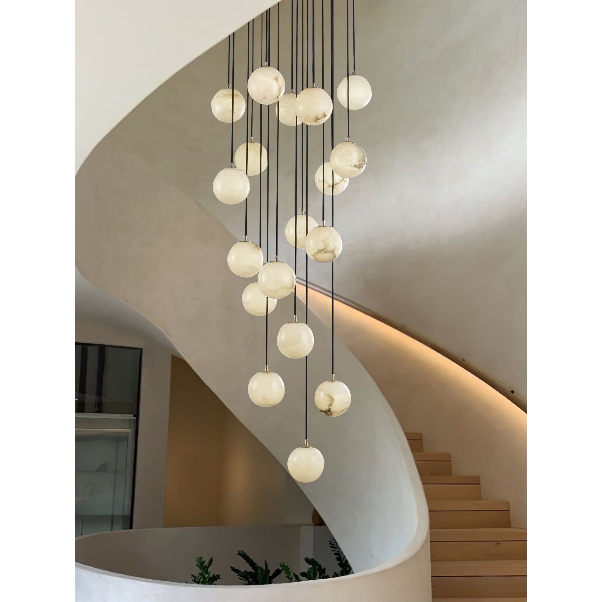 Gloruvye Balls Modern Cluster Metal Chandelier