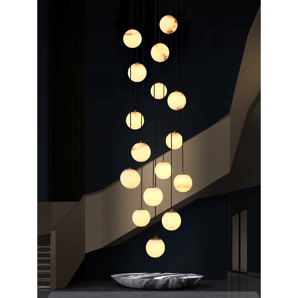 Gloruvye Balls Modern Cluster Metal Chandelier