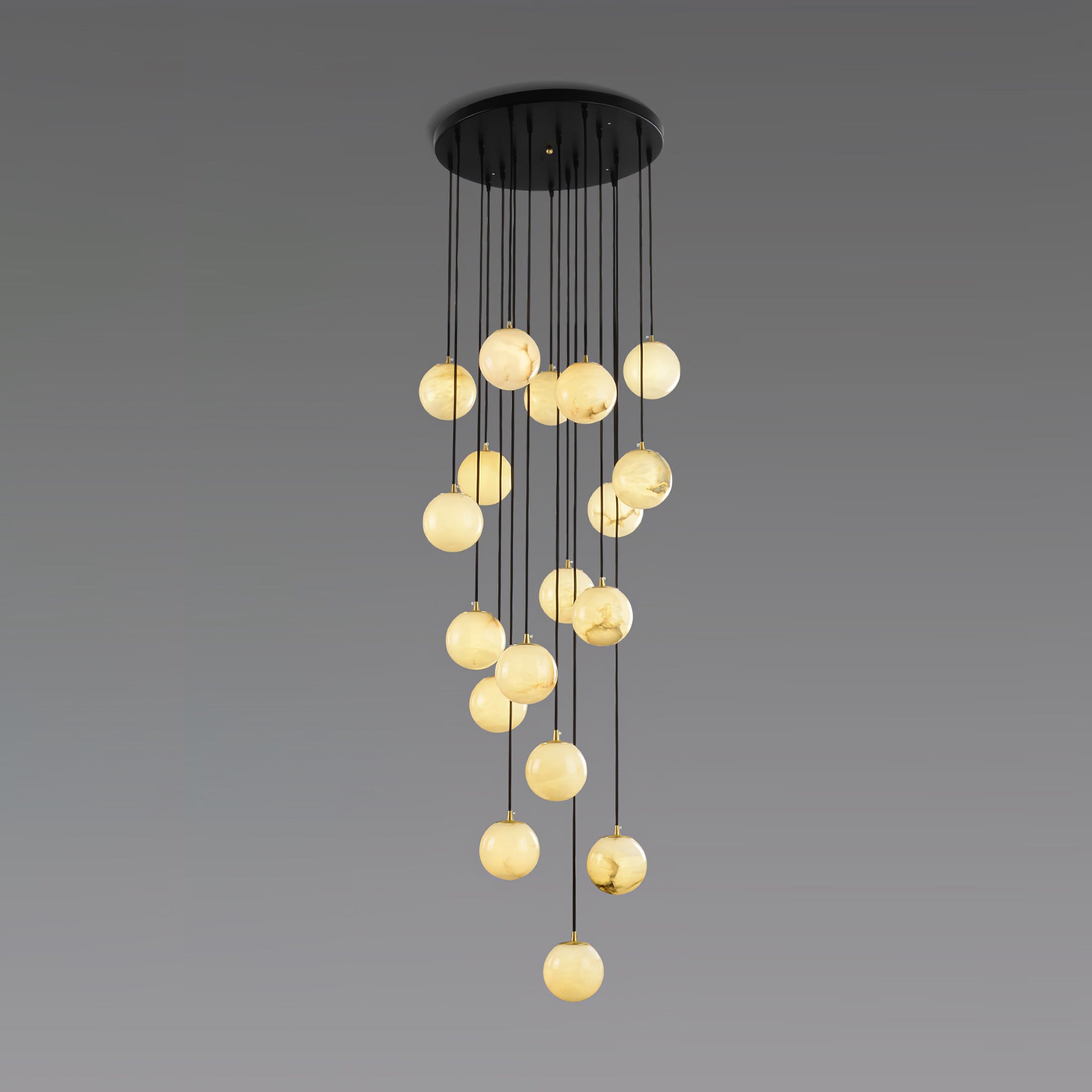 Gloruvye Balls Modern Cluster Metal Chandelier