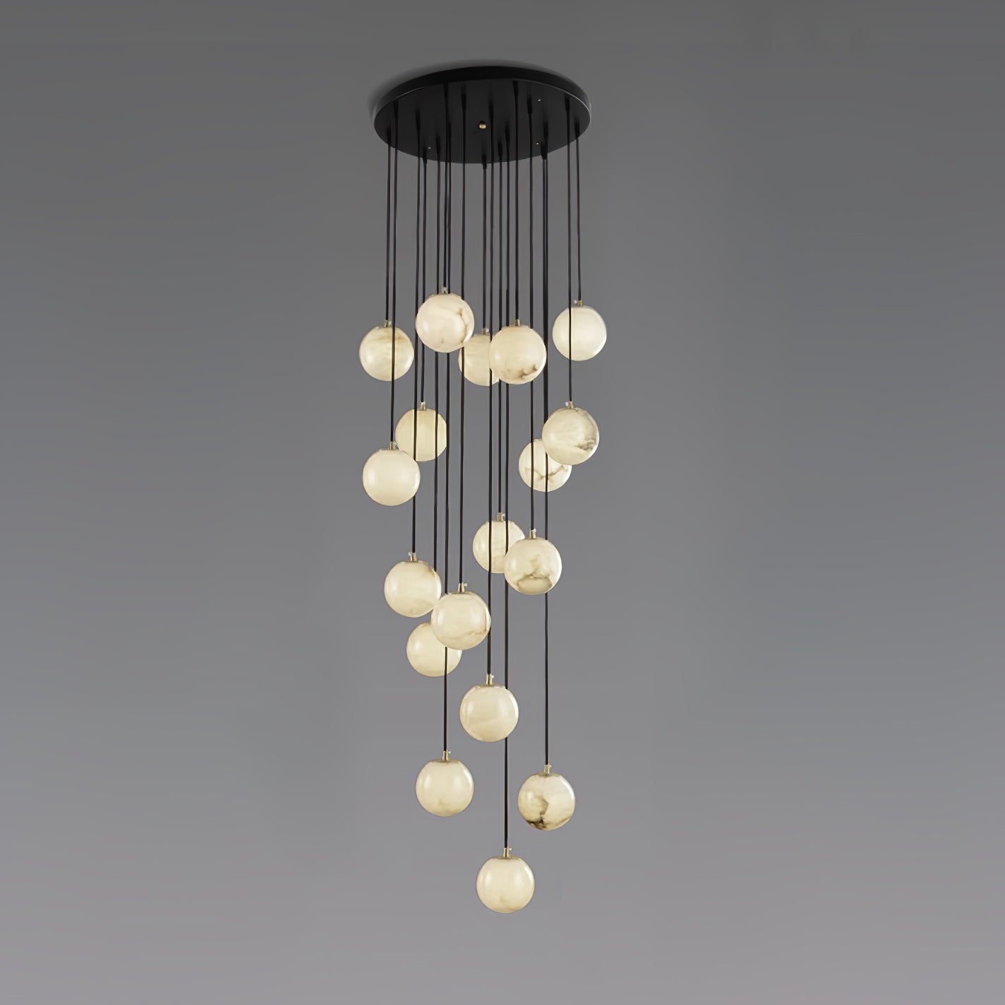 Gloruvye Balls Modern Cluster Metal Chandelier