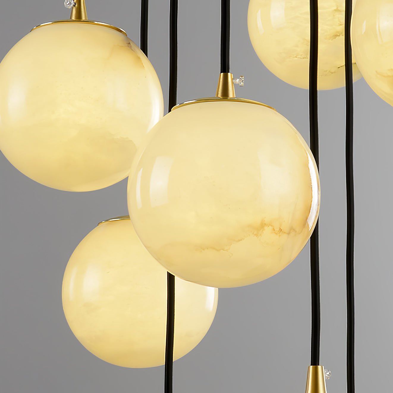 Gloruvye Balls Modern Cluster Metal Chandelier