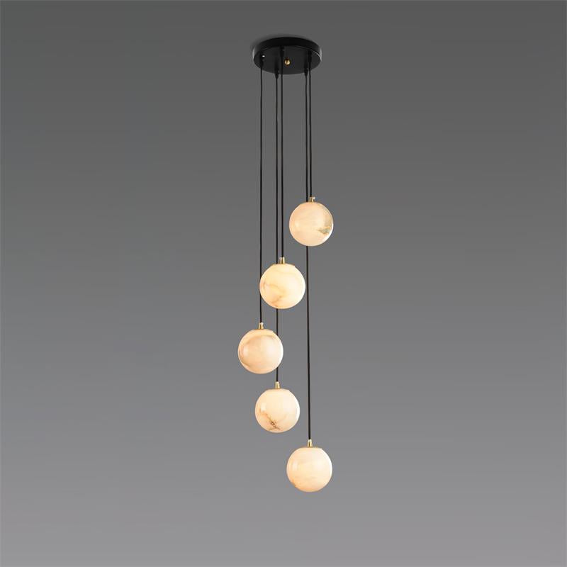 Gloruvye Balls Modern Cluster Metal Chandelier