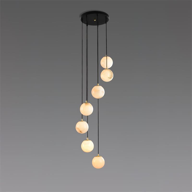 Gloruvye Balls Modern Cluster Metal Chandelier