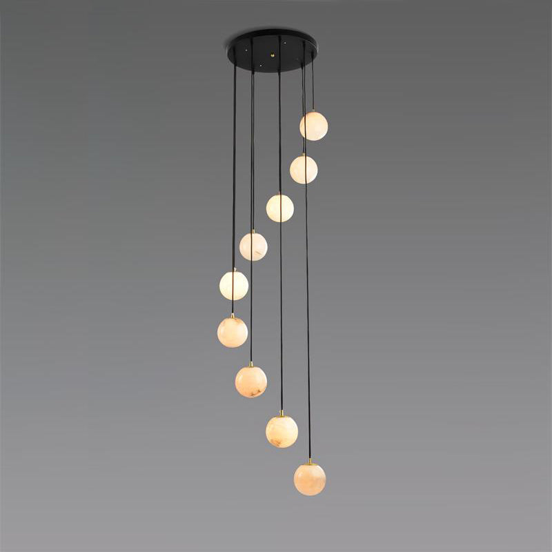 Gloruvye Balls Modern Cluster Metal Chandelier