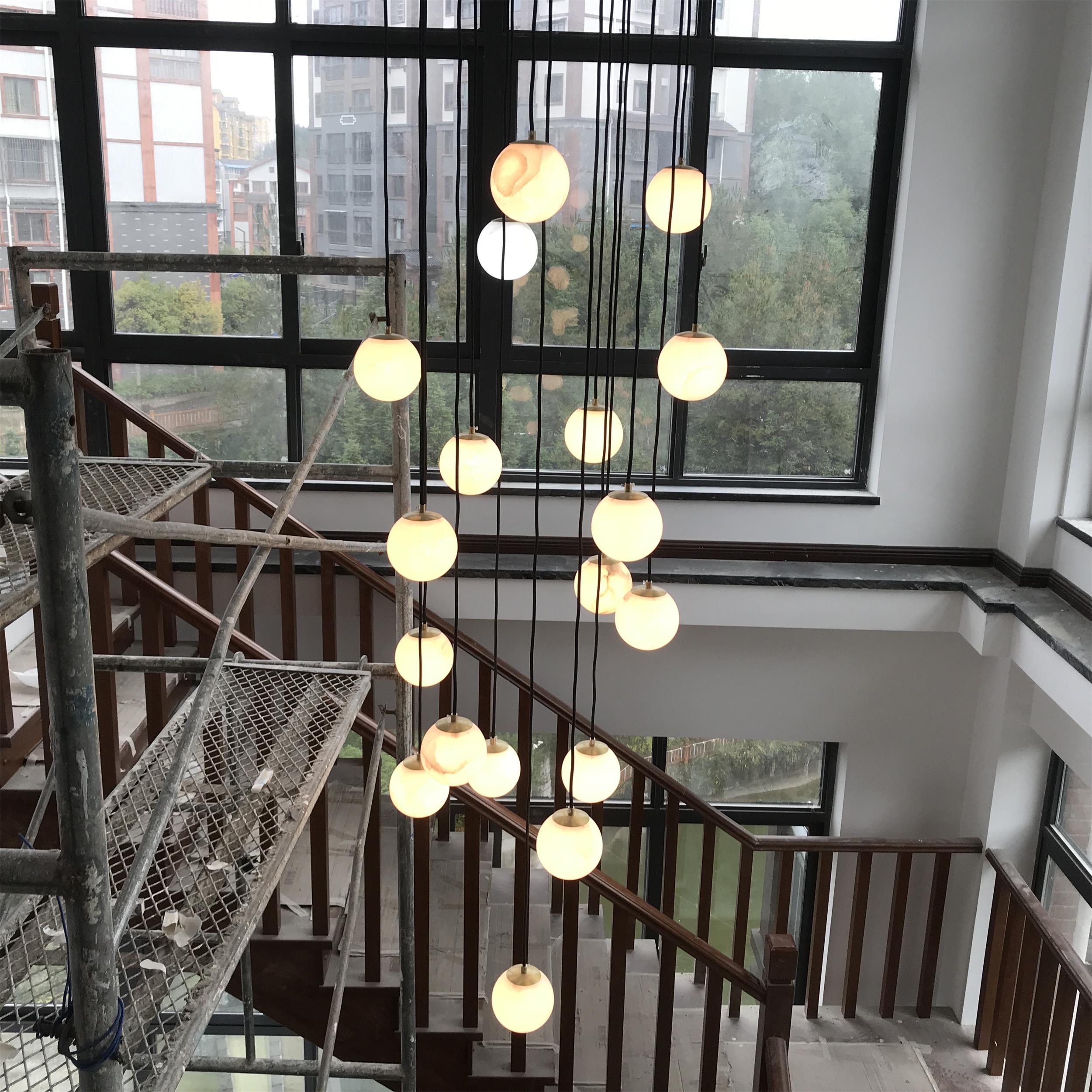 Gloruvye Balls Modern Cluster Metal Chandelier