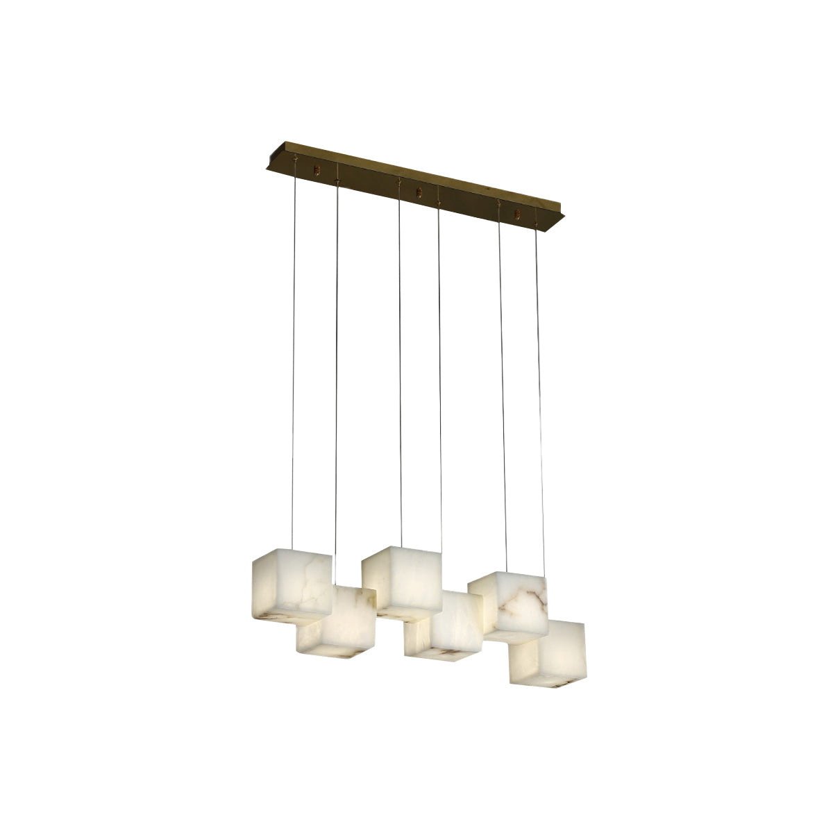 Jarnbruvyd Individual Modern Box Metal Chandelier