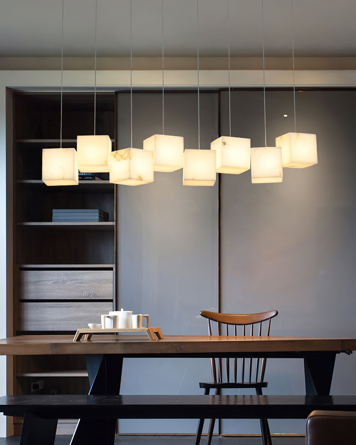 Jarnbruvyd Individual Modern Box Metal Chandelier