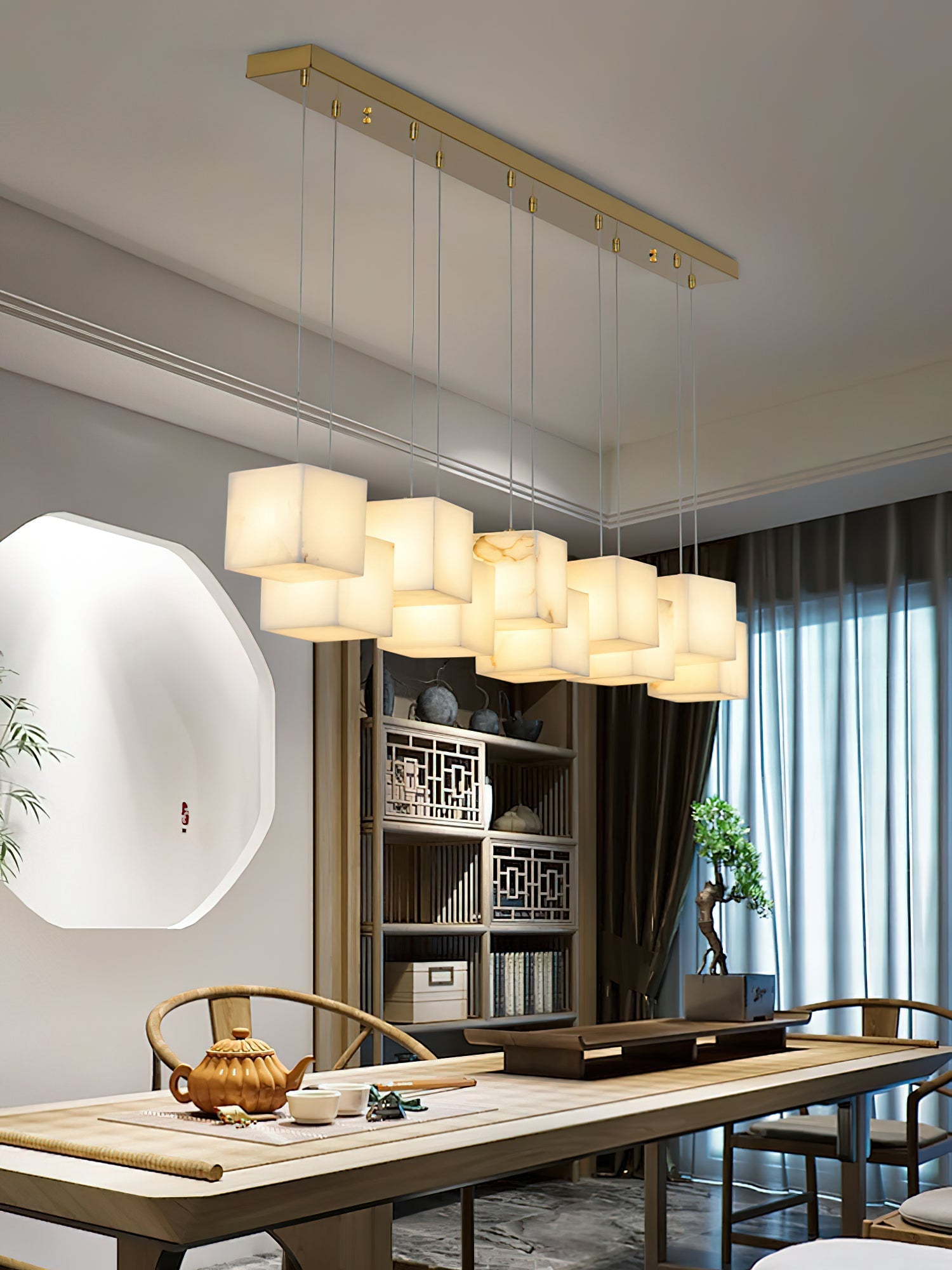Jarnbruvyd Individual Modern Box Metal Chandelier