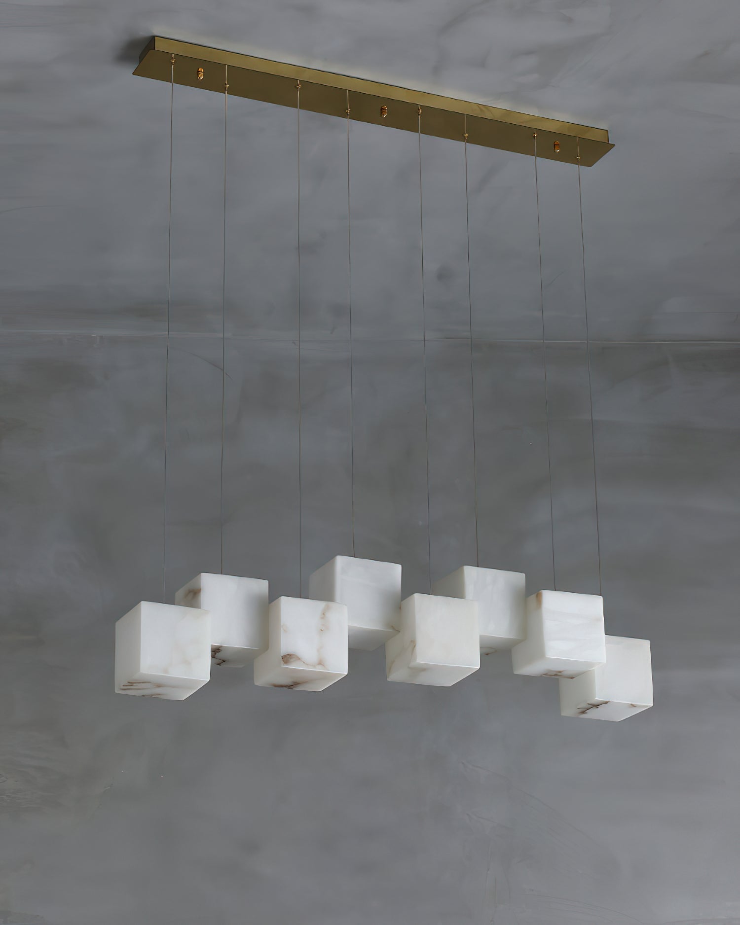 Jarnbruvyd Individual Modern Box Metal Chandelier