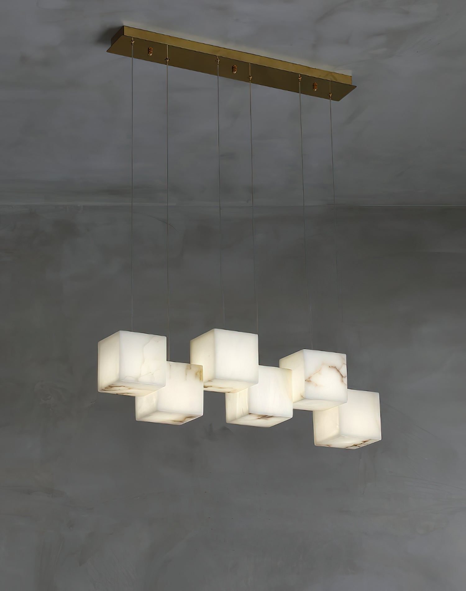 Jarnbruvyd Individual Modern Box Metal Chandelier