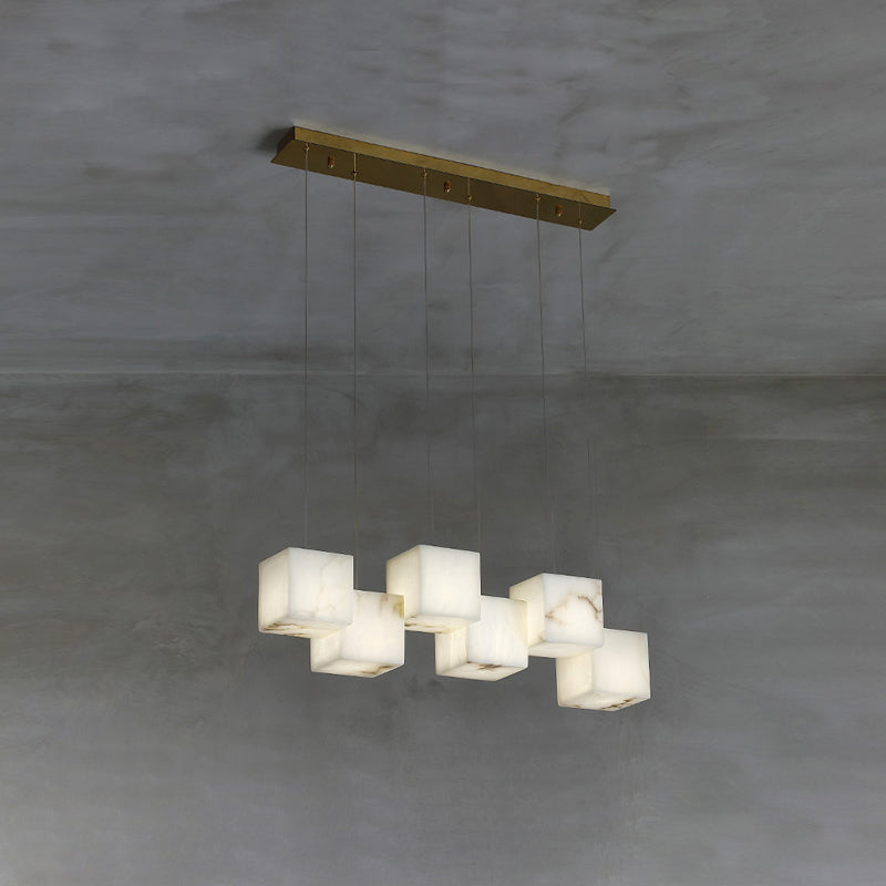 Jarnbruvyd Individual Modern Box Metal Chandelier