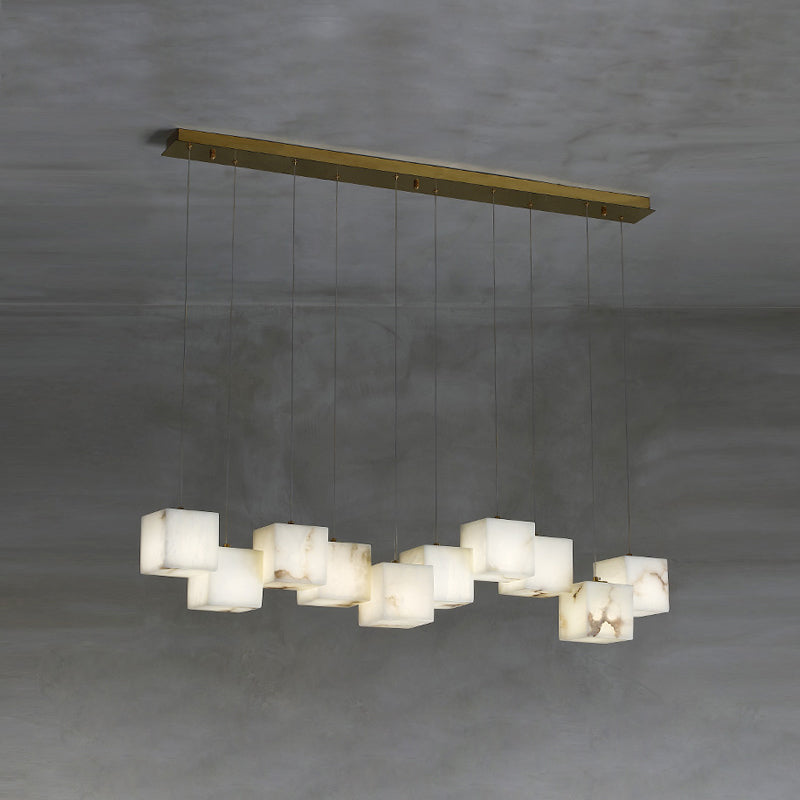 Jarnbruvyd Individual Modern Box Metal Chandelier
