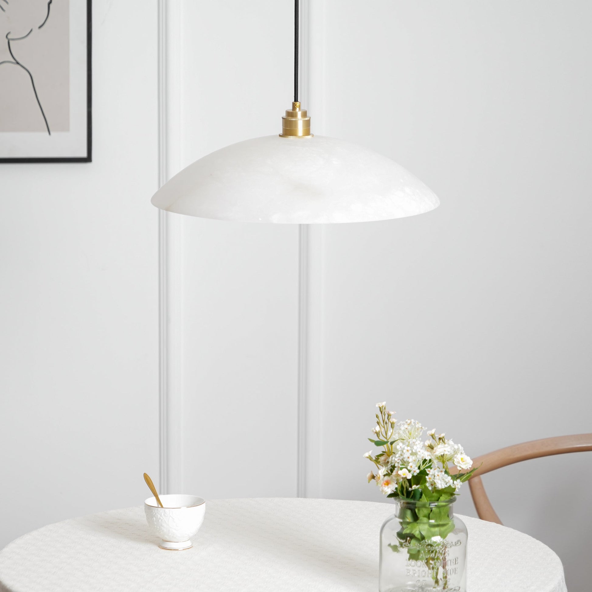 Ljomuvyd Individual Creativity Dome Metal Pendant Light - Lamp Copper