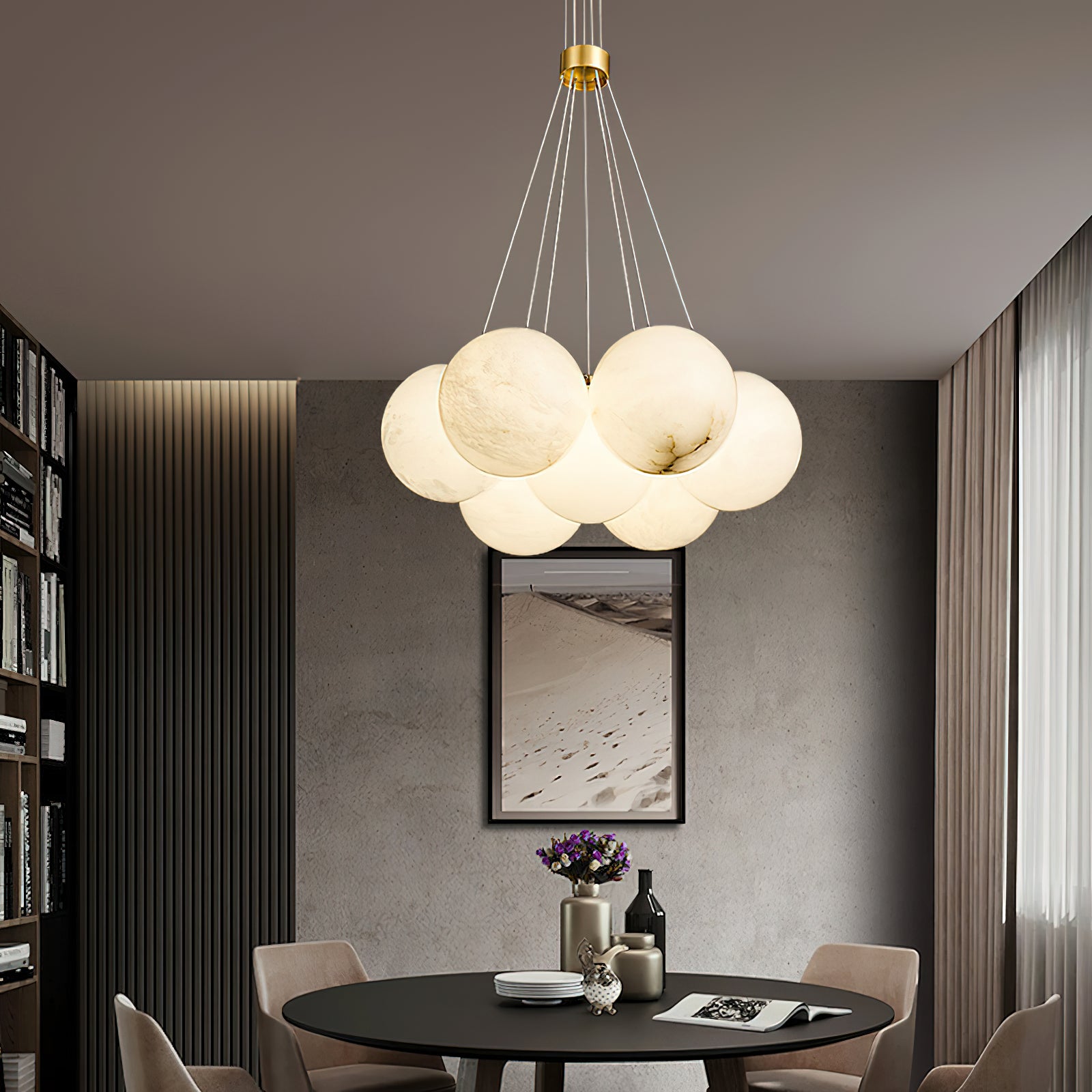 Norduvyd Individual Creativity Lunar Metal Chandelier