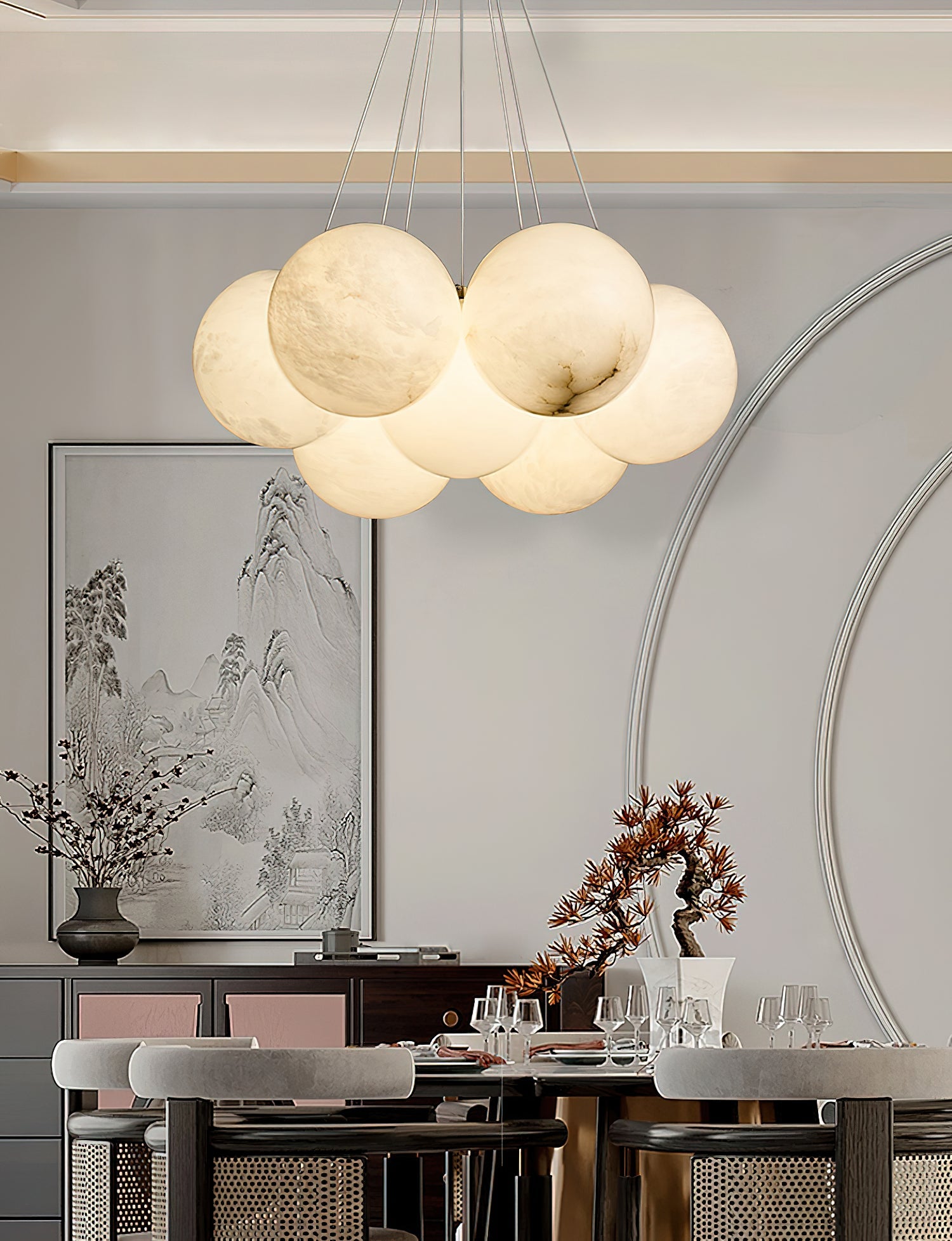 Norduvyd Individual Creativity Lunar Metal Chandelier