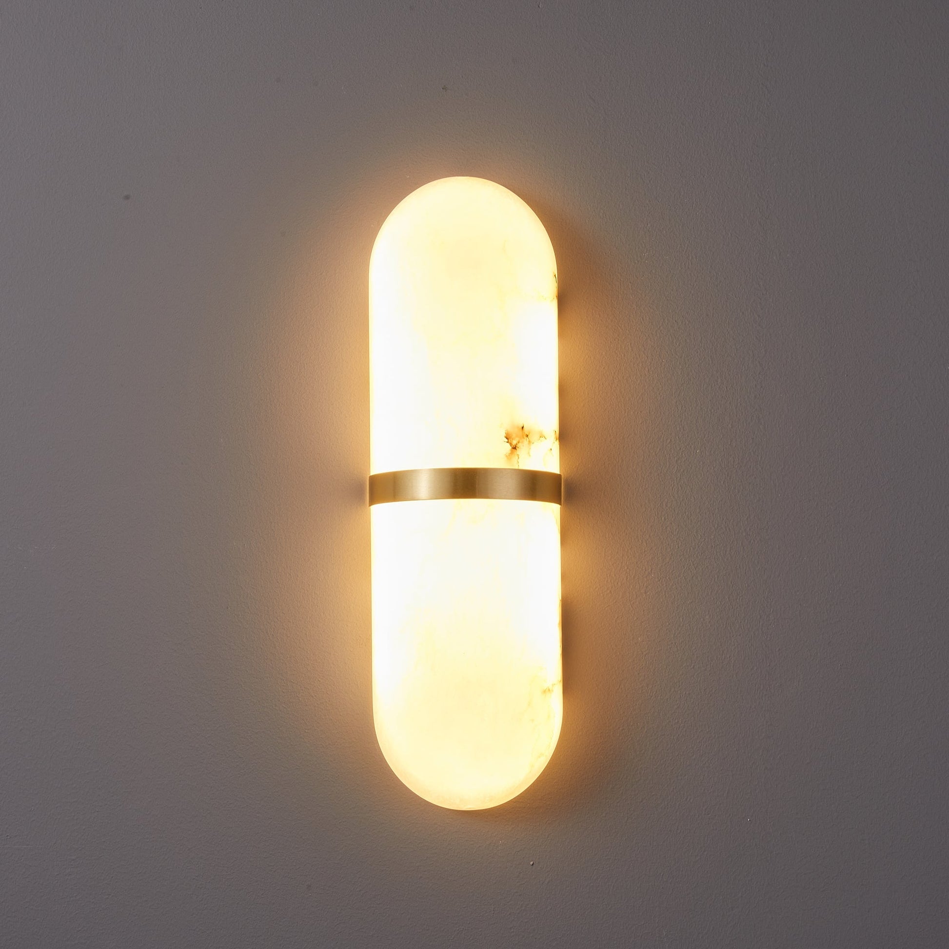 Ostruvyd Luxury Pill Alabaster Wall Lamp - Lamp Copper