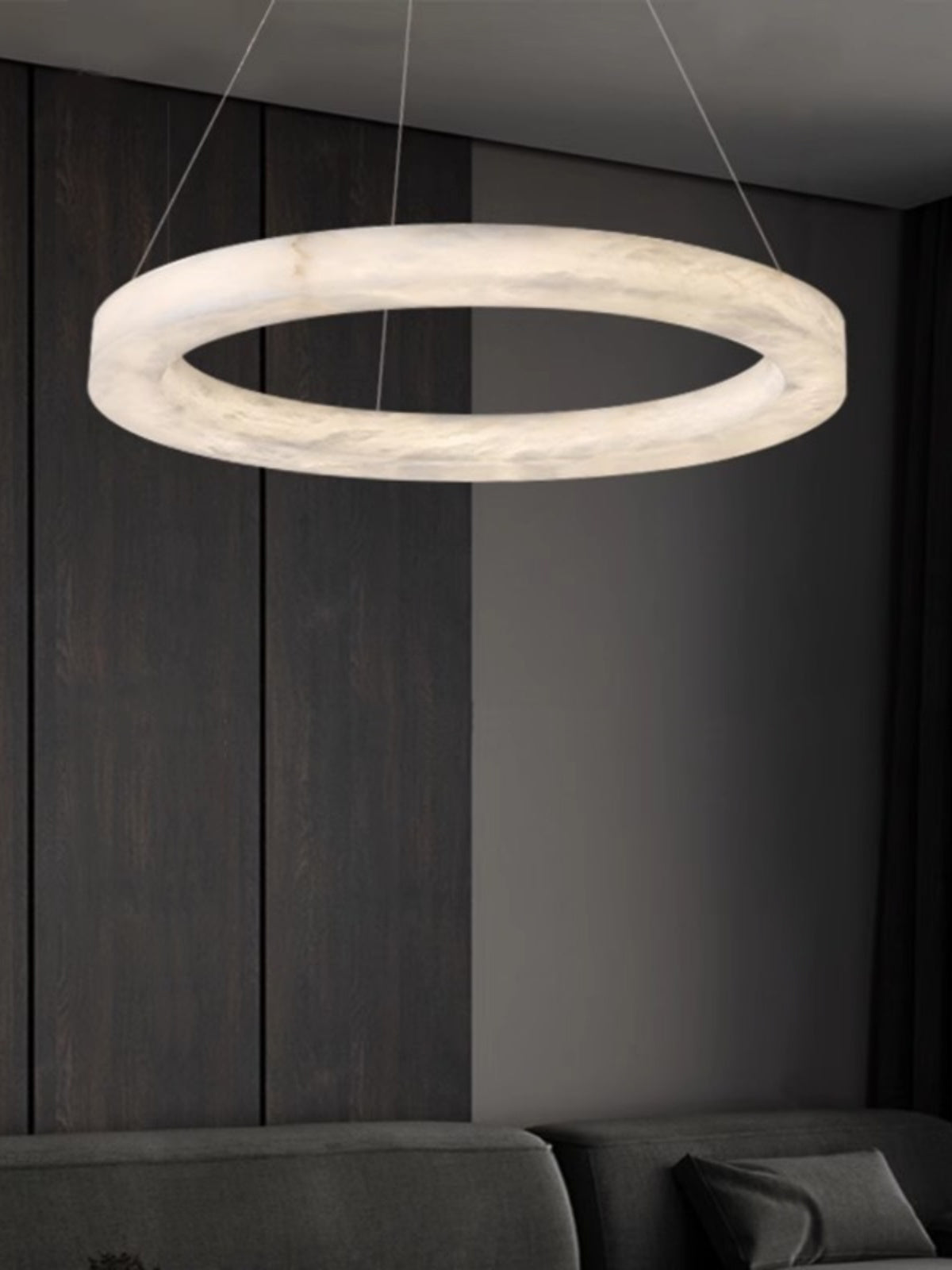 Plotuvyn Postmodern Luxury Ring Alabaster Chandelier