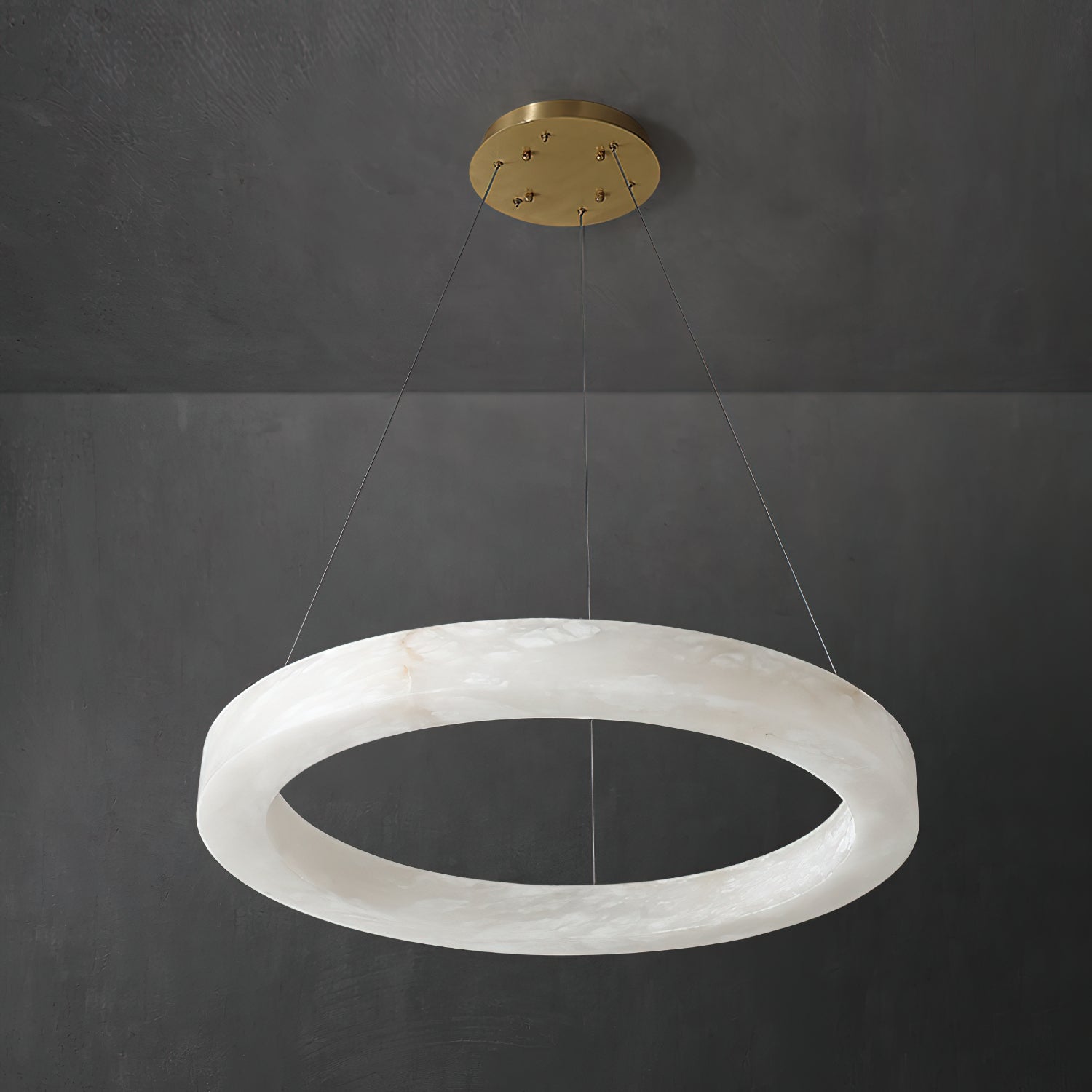 Plotuvyn Postmodern Luxury Ring Alabaster Chandelier