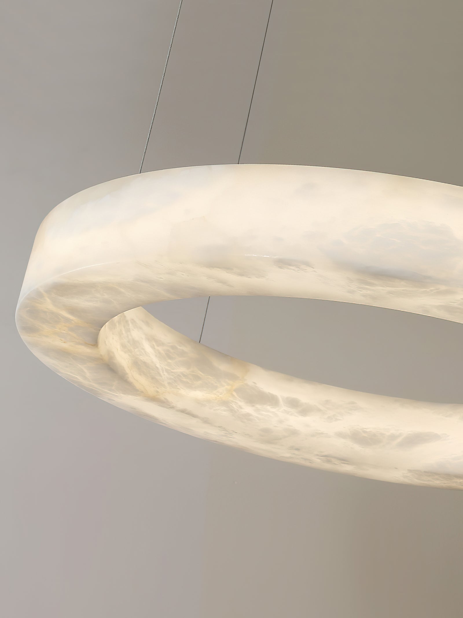 Plotuvyn Postmodern Luxury Ring Alabaster Chandelier
