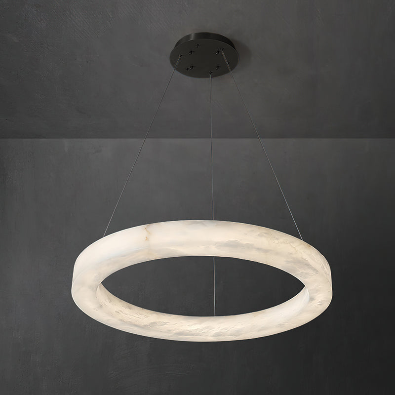 Plotuvyn Postmodern Luxury Ring Alabaster Chandelier
